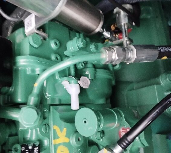 Detailaufnahme eines Dieselmotors